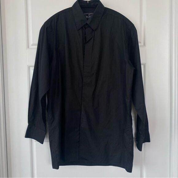 DANIEL HECHTER black button down shirt - Picture 1 of 11